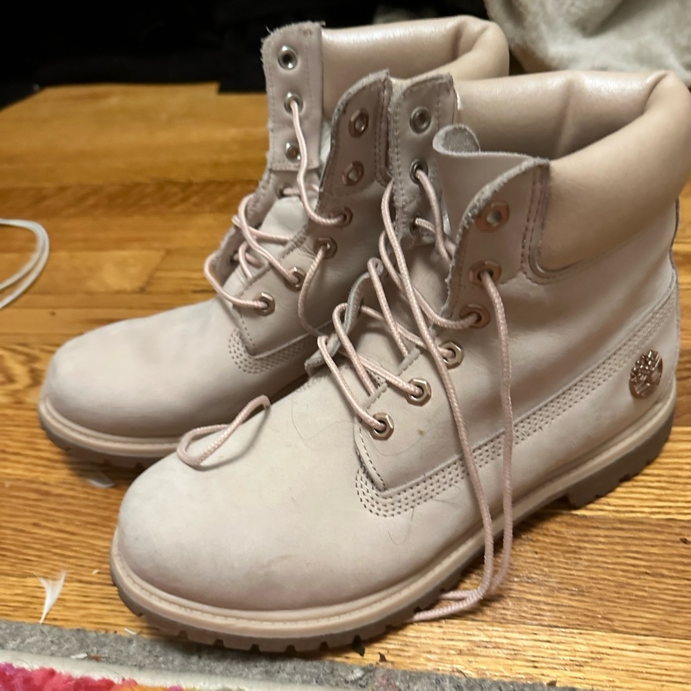 Pink Timberland Boots